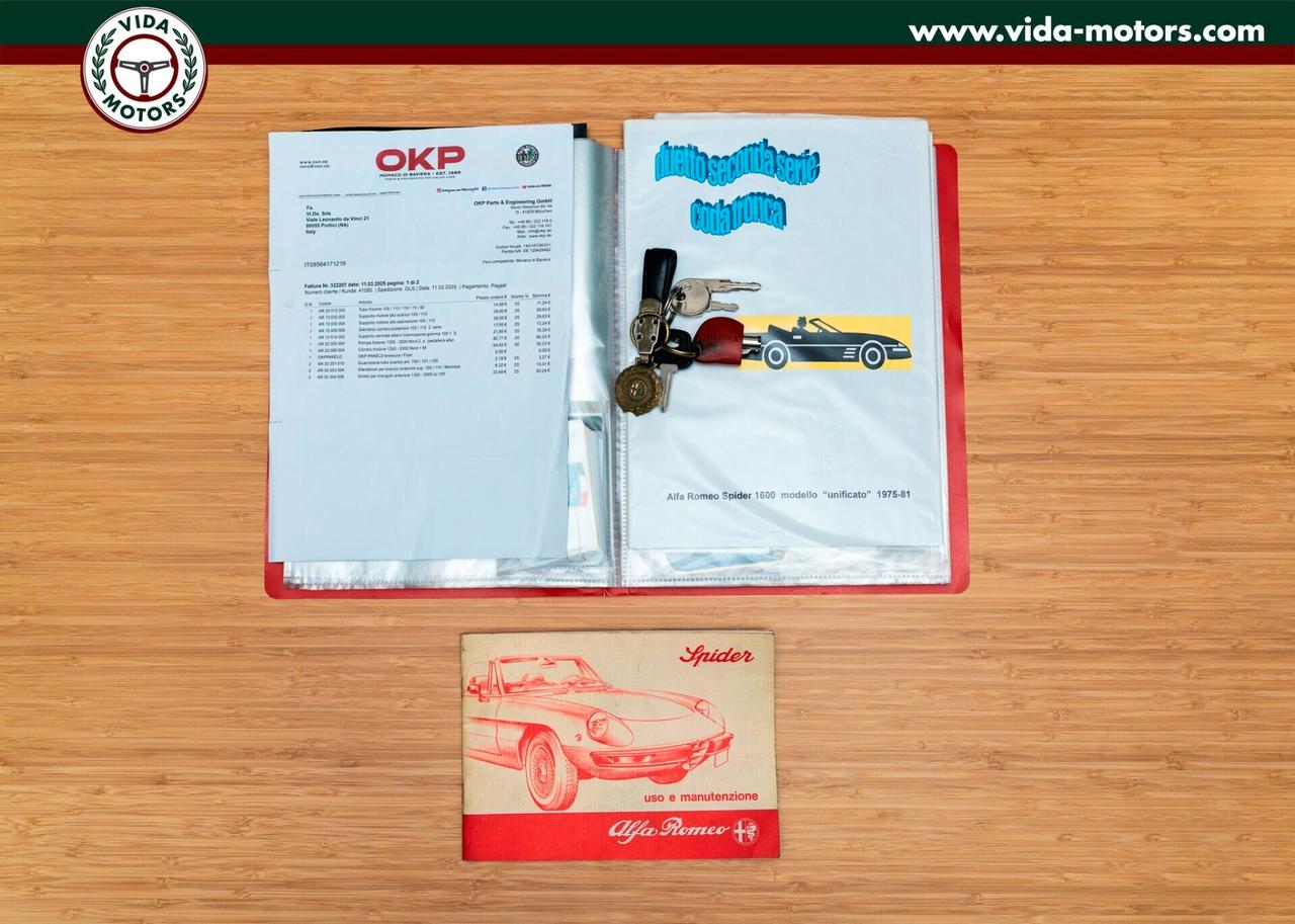 Alfa Romeo Spider 1.6 VELOCE * TARGA ROMA * RARA