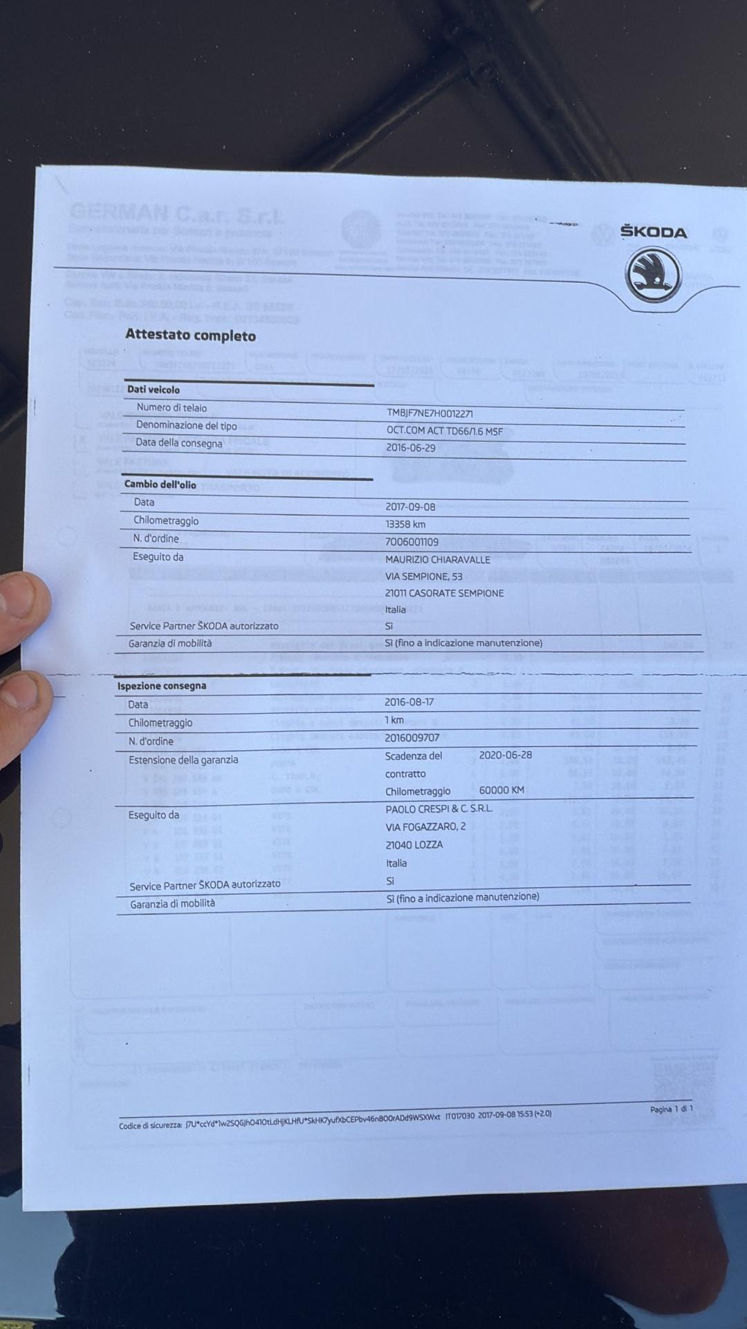 Skoda Octavia 1.6 Tdi Active 90cv euro 6