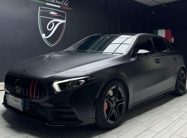 Mercedes-benz A 35 AMG wrap tittareli, tagliandi mercedes, tetto panoramico