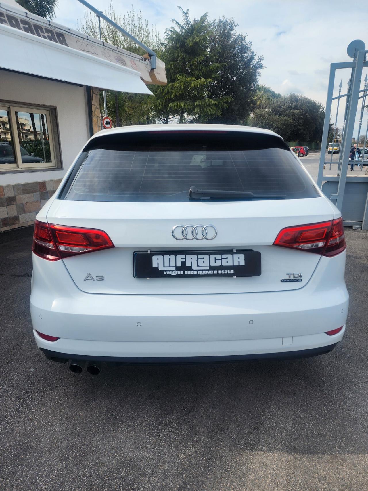 Audi A3 SPB 2.0 TDI 150 CV quattro 4x4 Sport - 2018