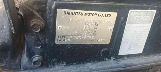 DAIHATSU Feroza 1.6 Resin-top MOTORE ROTTO