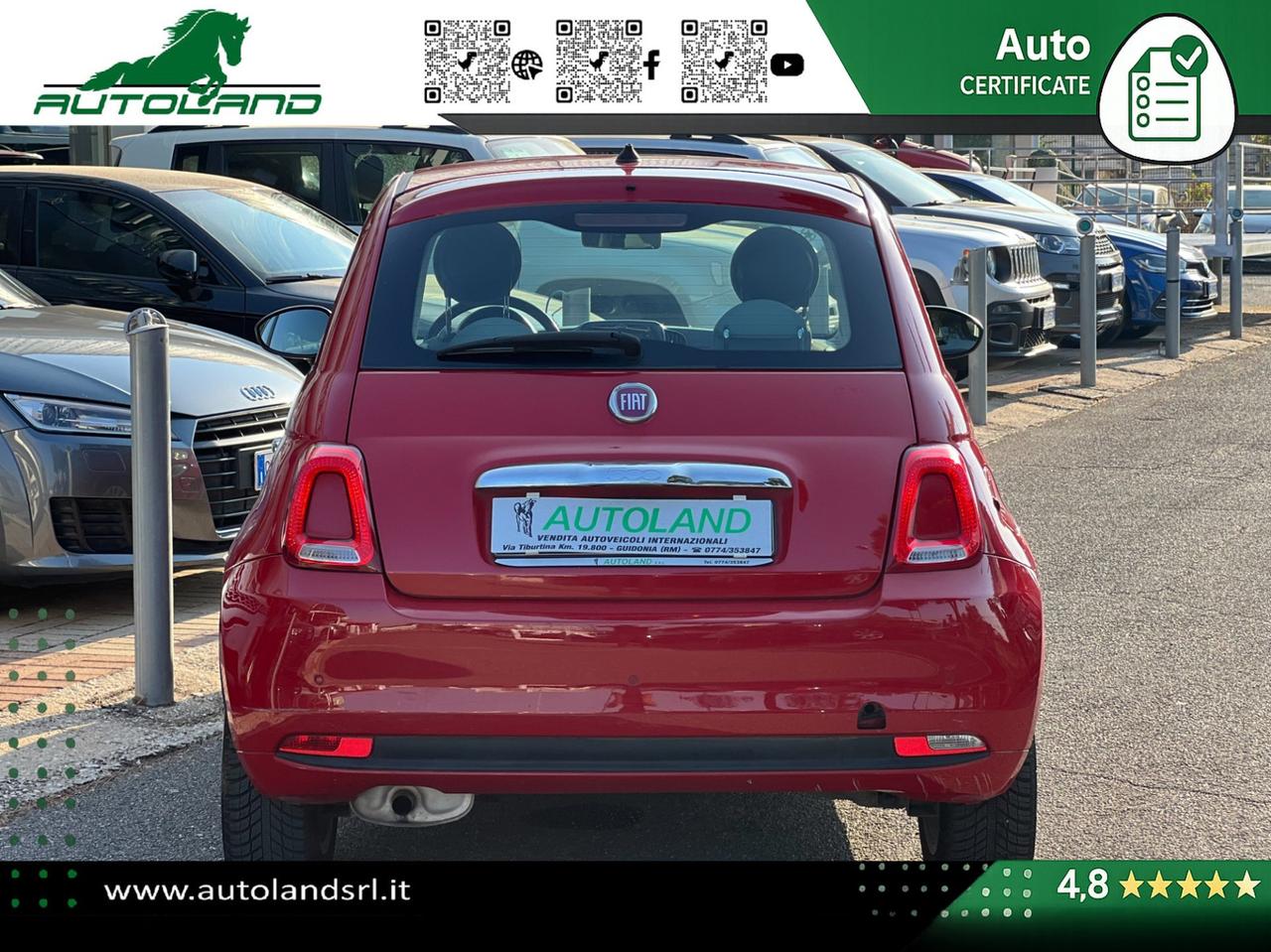 Fiat 500 1.2 69cv my19 Ok Neopatentati - Sensori di Parcheggio - Cruise Control - Uconnect 5"