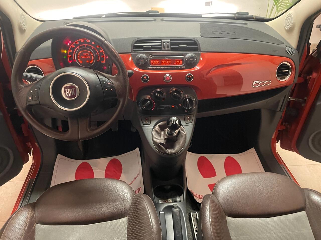 Fiat 500 1.3 MJT 75 CV Lounge Full PELLE EURO 4 FRIZIONE CATENA TAGLIANDATA