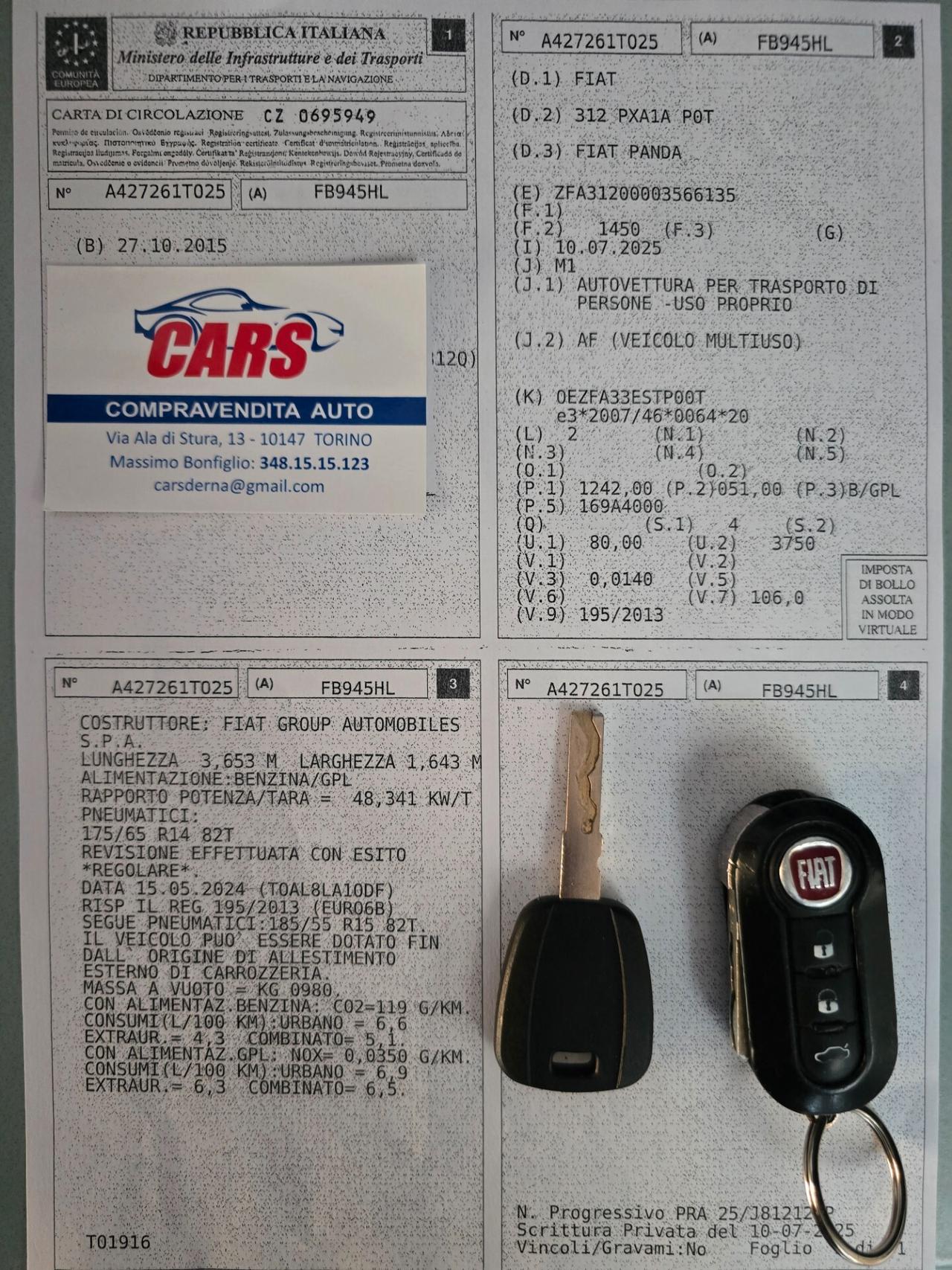 Fiat Panda 1.2 69CV GPL