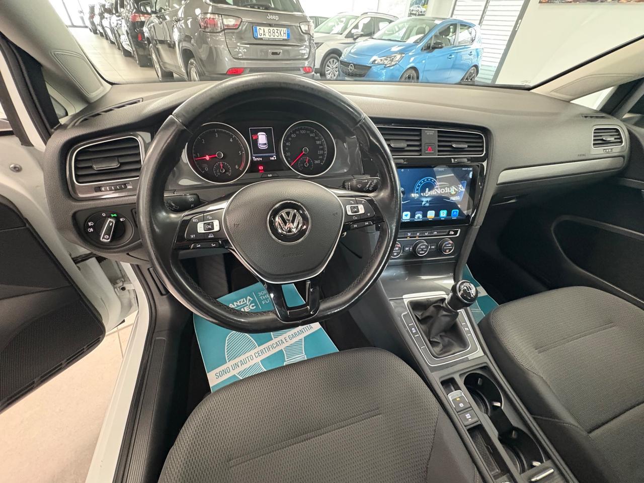 Volkswagen Golf 7+ 1.6 TDI 115 CV 2017 km 137000