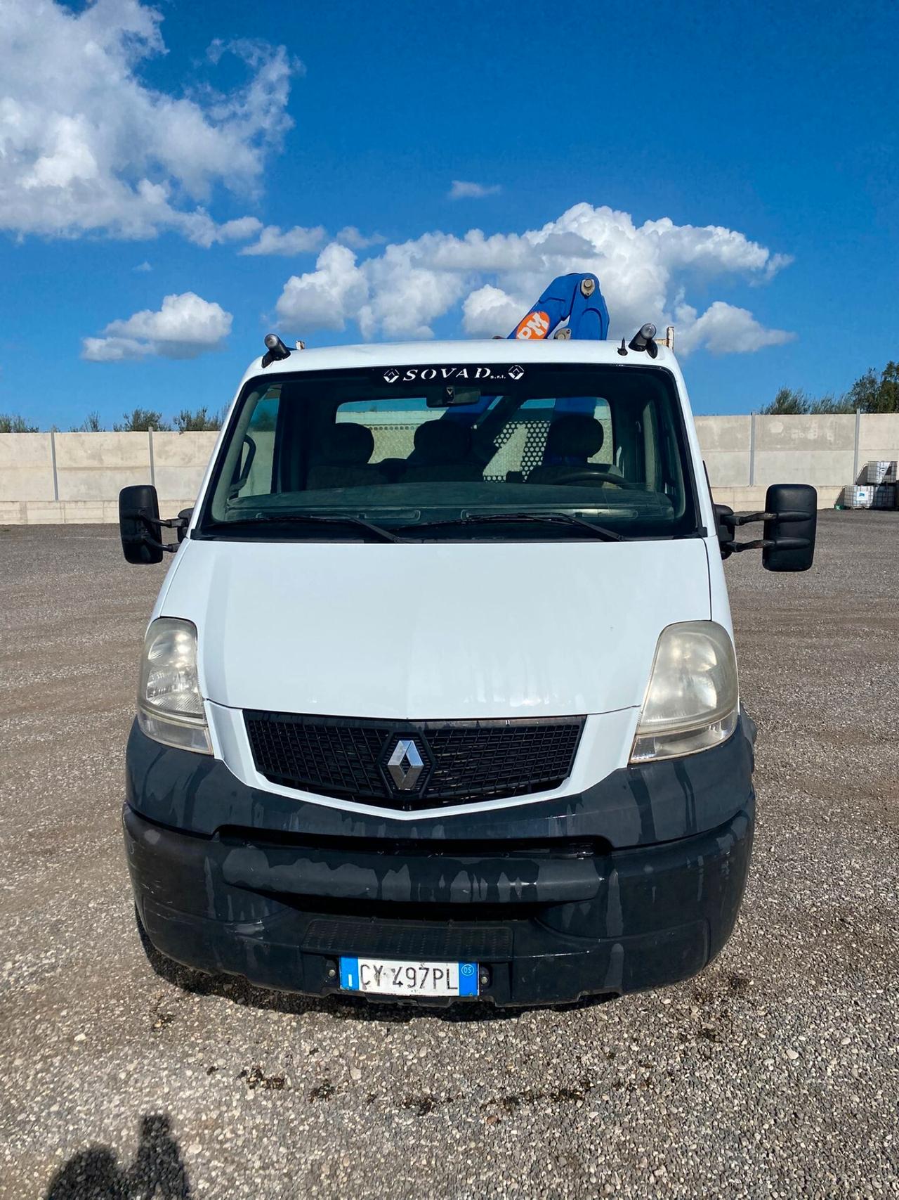 Renault Master 3.0 diesel ribaltabile trilaterale + gru Pm 23.25
