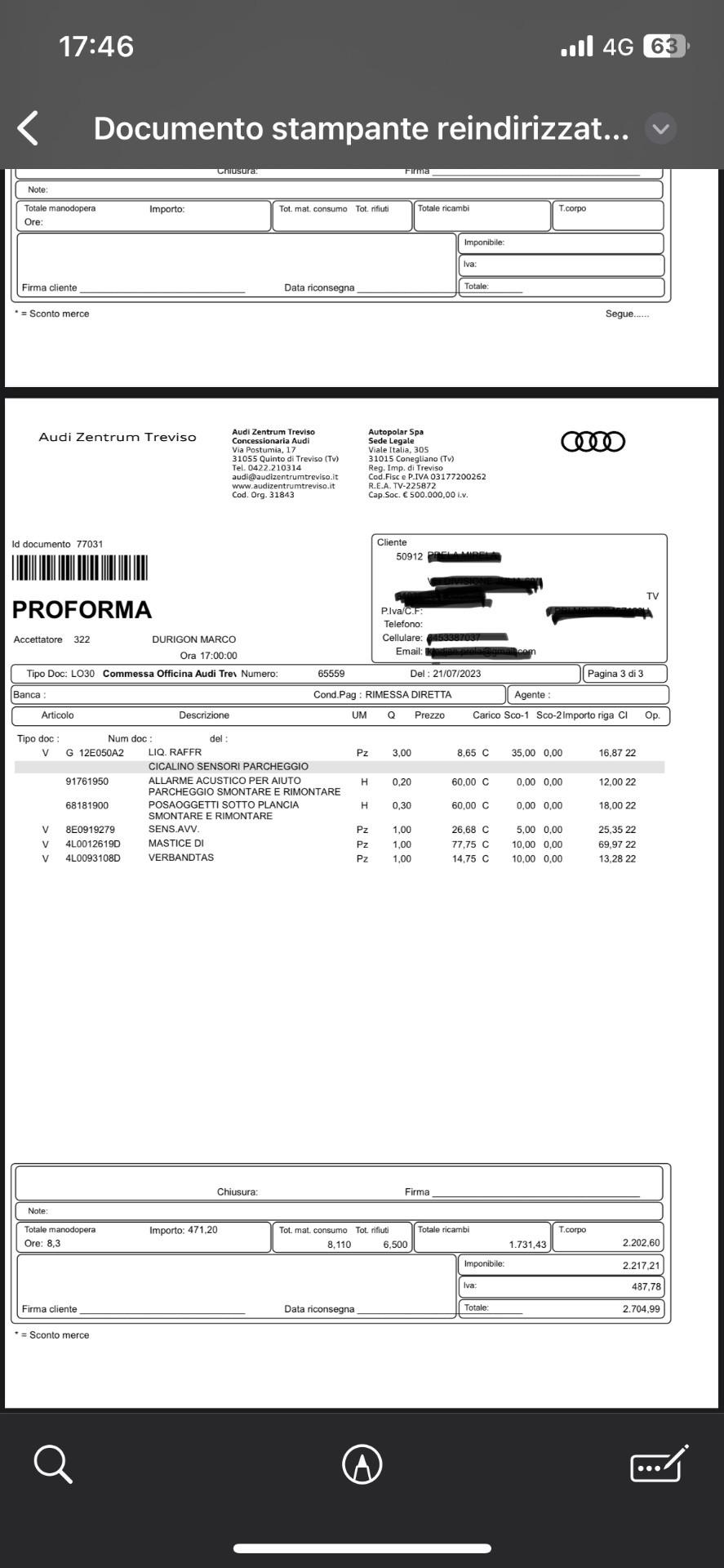 Audi Q7 3.0 V6 TDI 245 CV quattro tiptronic S LINE