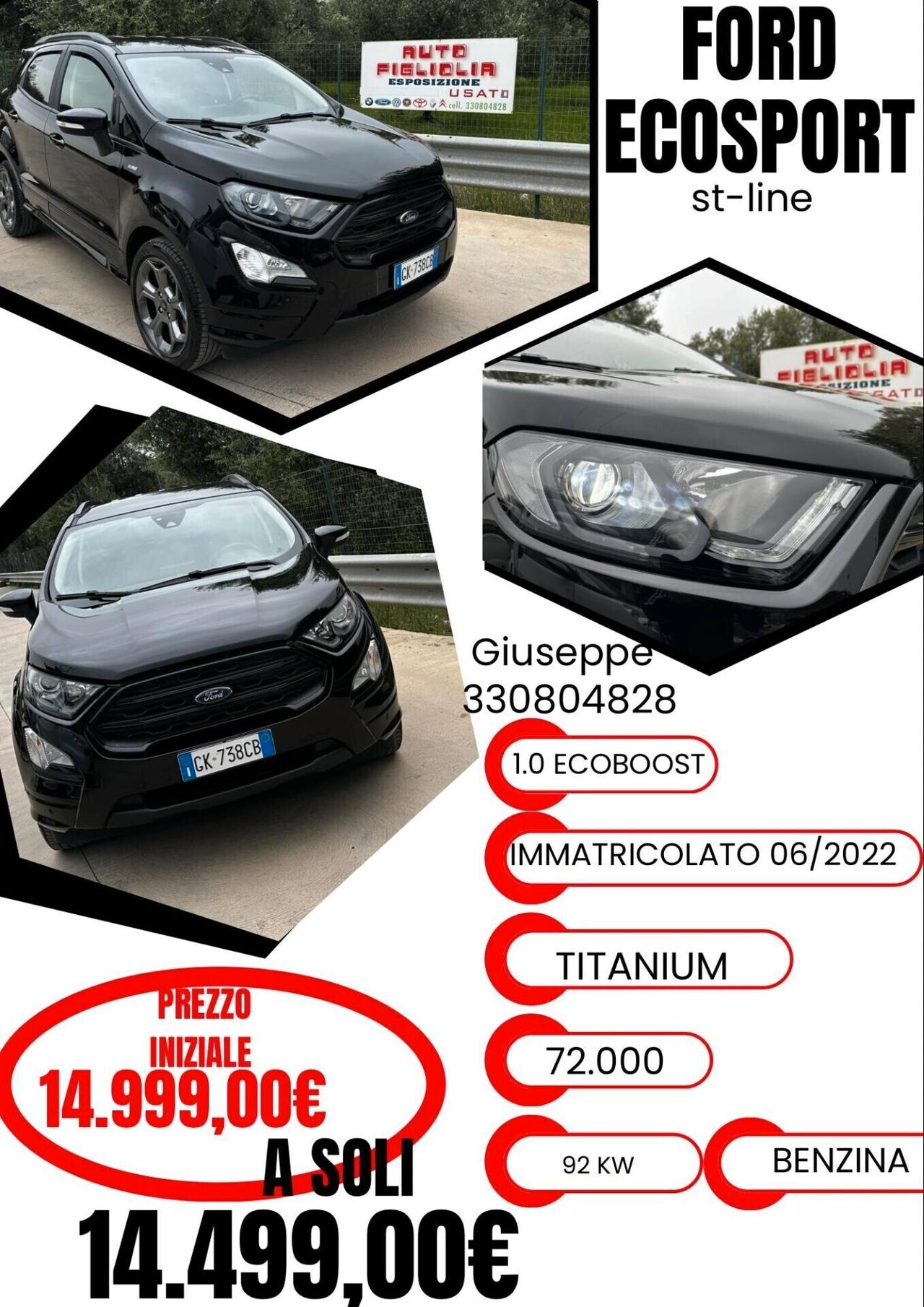 Ford EcoSport 1.0 EcoBoost 125 CV Start&Stop ST-Line 2022