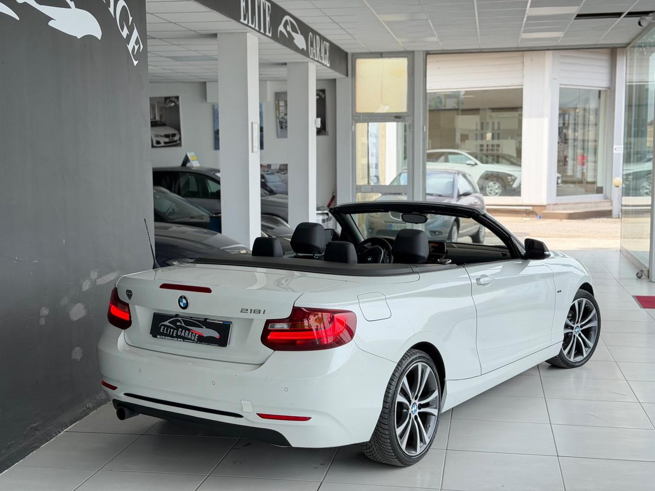 Bmw 218i Cabrio Sport Bianco Perla