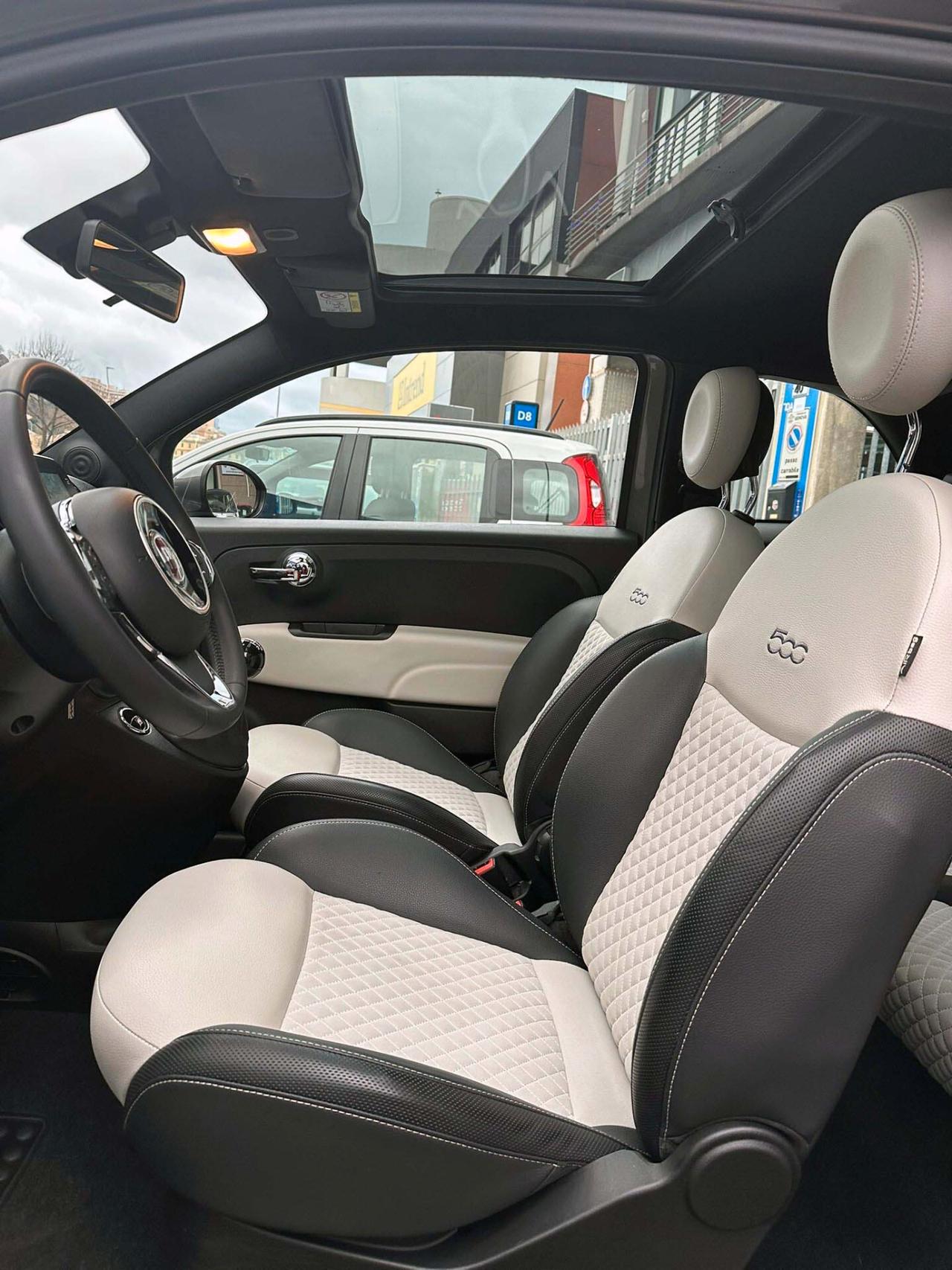 Fiat 500 1.0 Hybrid Dolcevita Unico Proprietario Interni Pelle Bianca