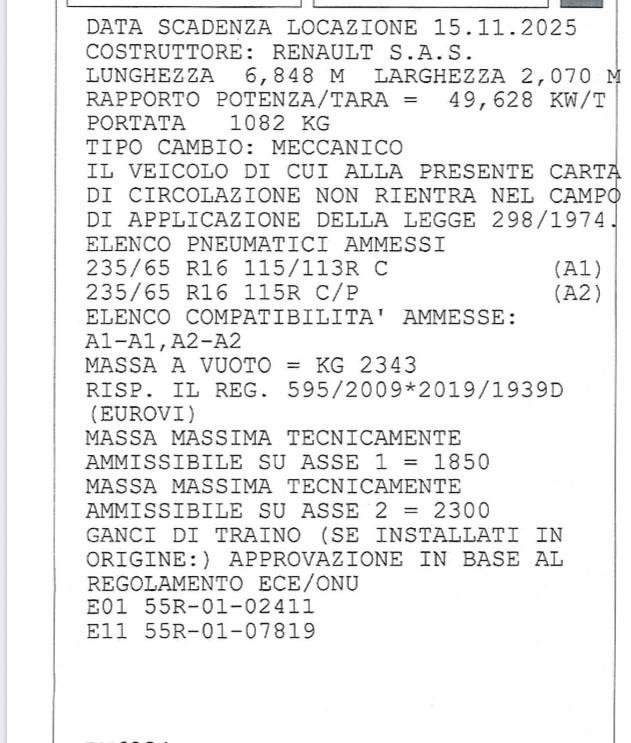 Renault Master T35 2.3 dCi 165- Rwd. L4 . H3 Furgone