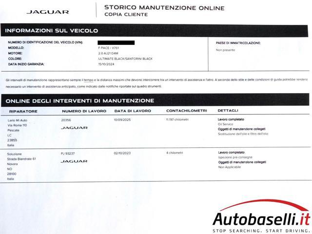 JAGUAR F-Pace 2.0D MHEV 204CV AWD R-DYNAMIC AUTOMATICA