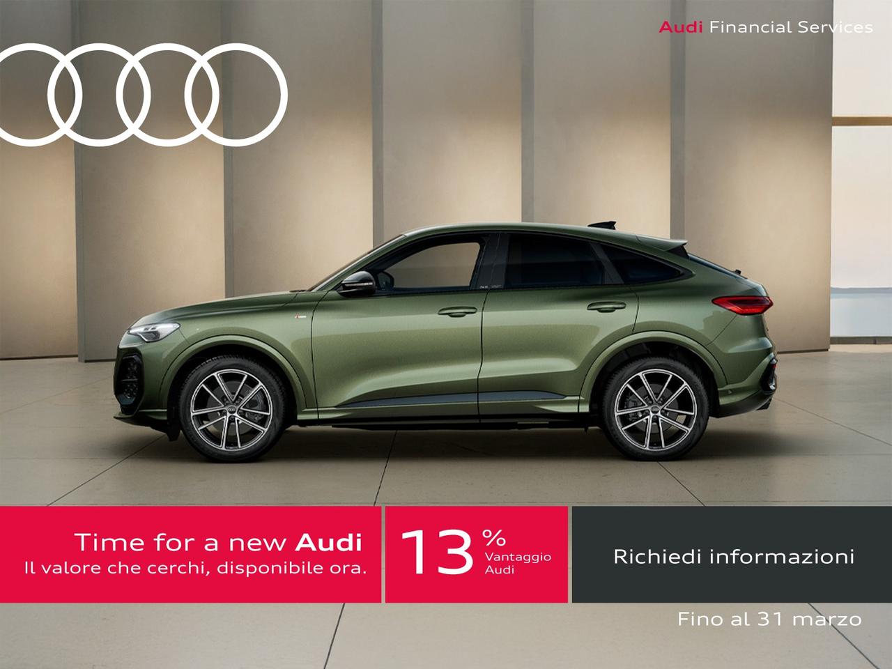 Audi Q5 sportback 2.0 tdi mhev+ s line edition quattro 204cv s-tronic