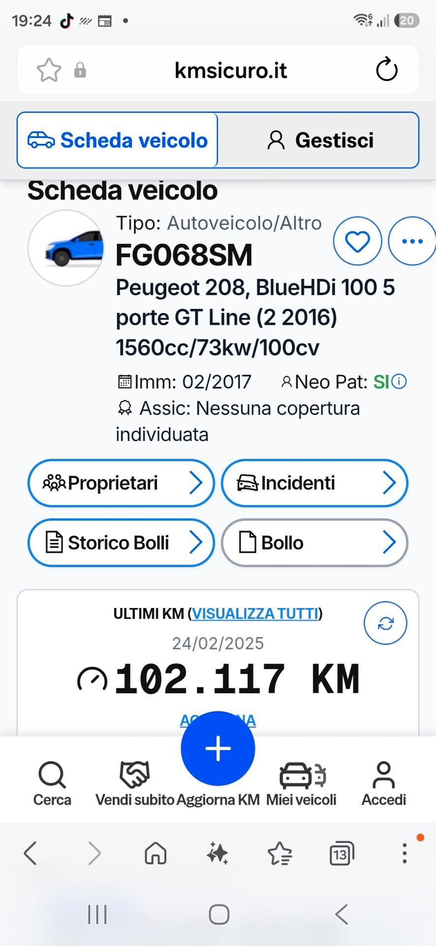 Peugeot 208 BlueHDi 100 5 porte GT Line