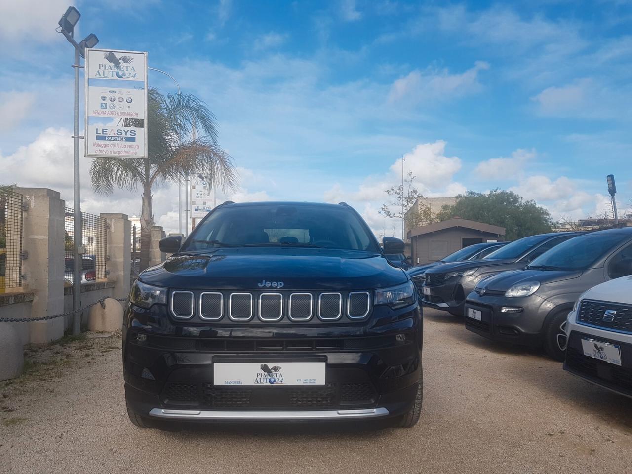 Jeep Compass 1.6 Multijet II 2WD Limited Navy Led Rcam Pelle