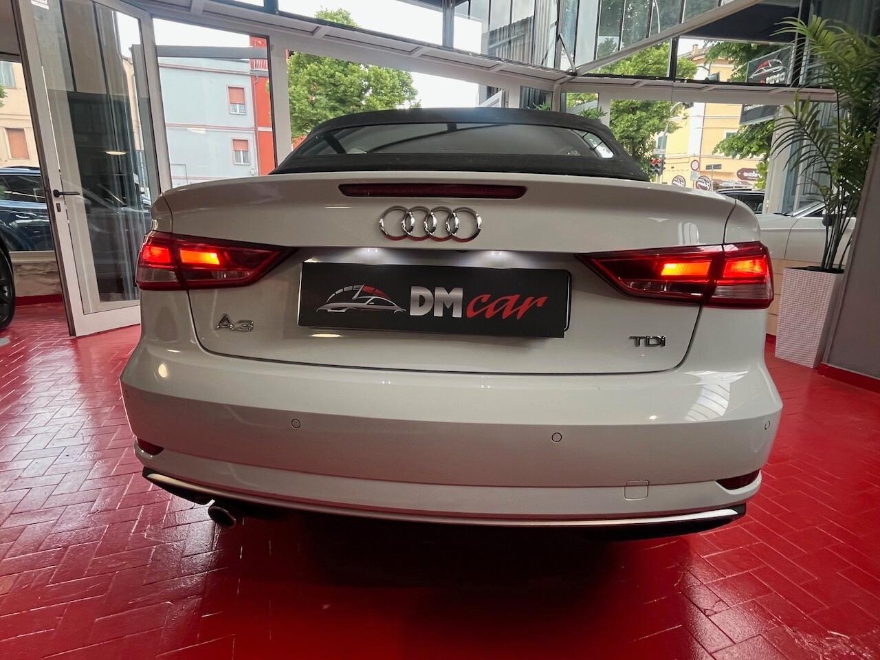AUDI A3 CABRIO 1.6 TDI 116 CV SPORT NAVI CERCHI DA 18 CAMBIO 6 SPEED KM CERTIFICATI LUCI AMBIENTE OK NEOPATENTATI