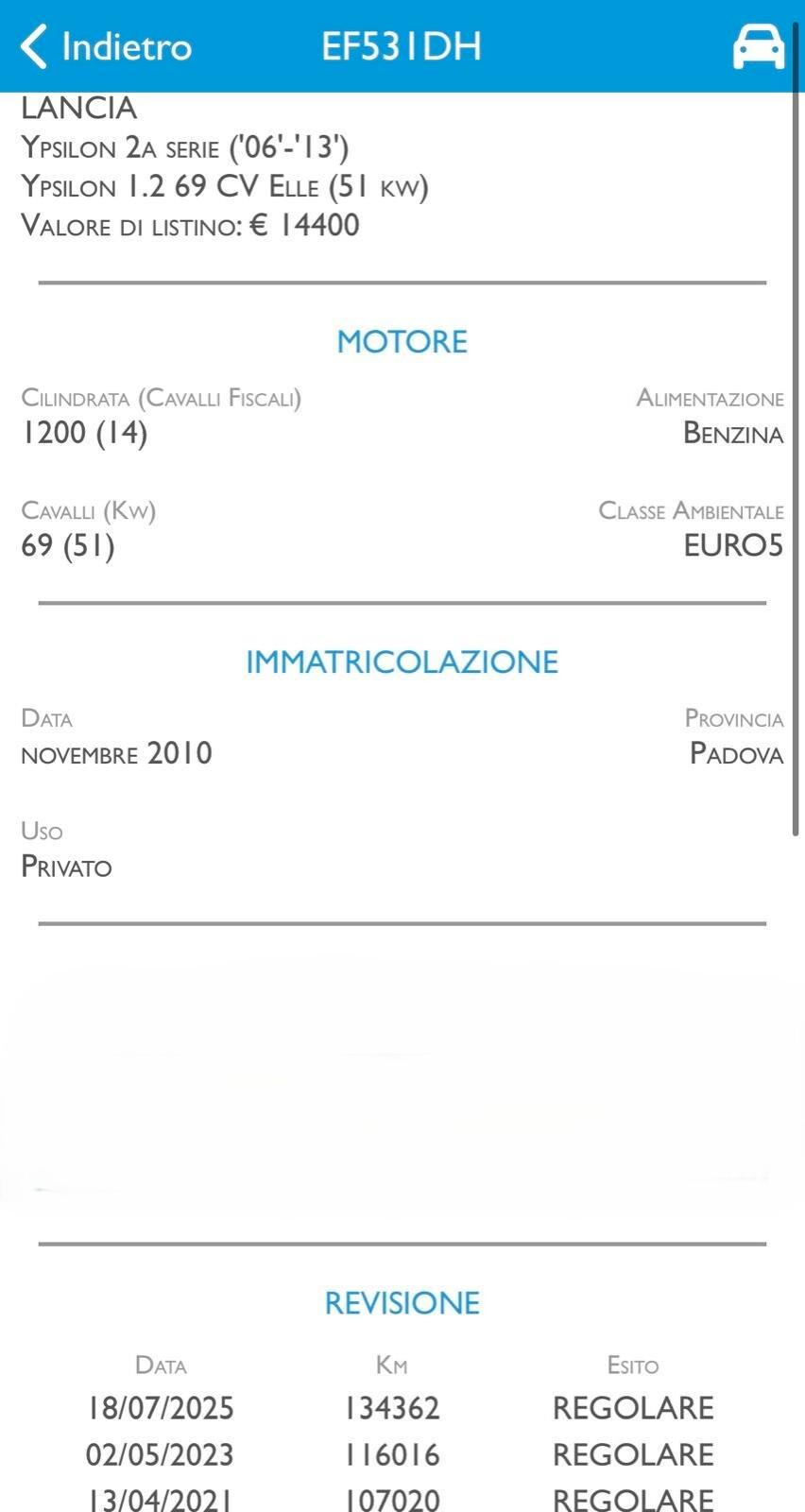LANCIA YPSILON 1.2 BENZINA - NEOPATENTE