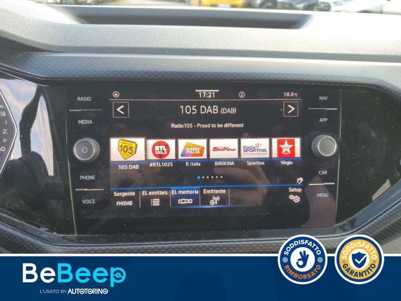 Volkswagen T-Cross 1.0 TSI URBAN 95CV