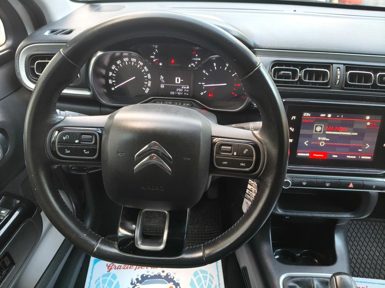 Citroen C3 1,5 HDI 75 CV MODELLO SHINE KM 80