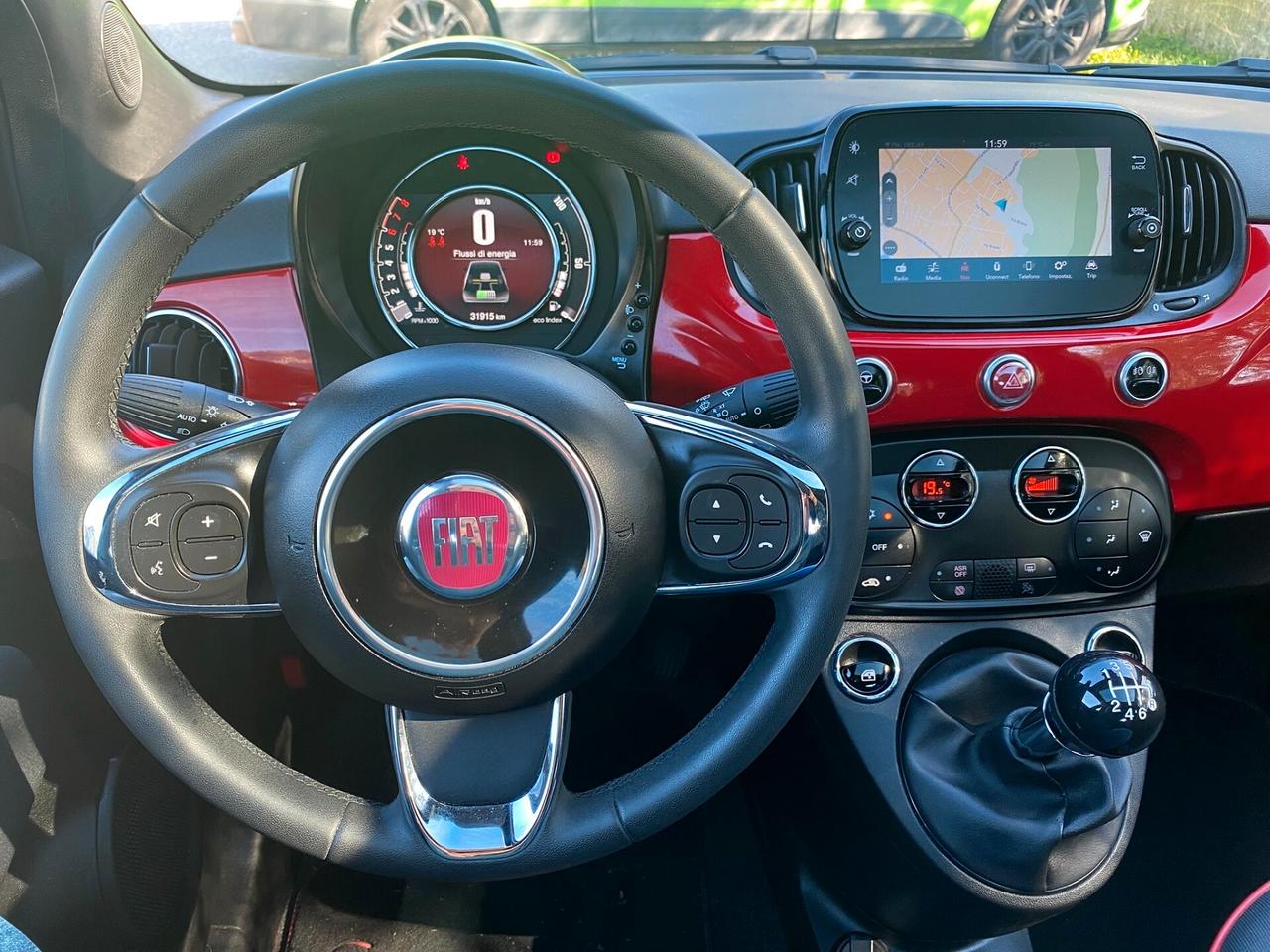 Fiat 500 1.0 Hybrid Red - Adoooro !!!