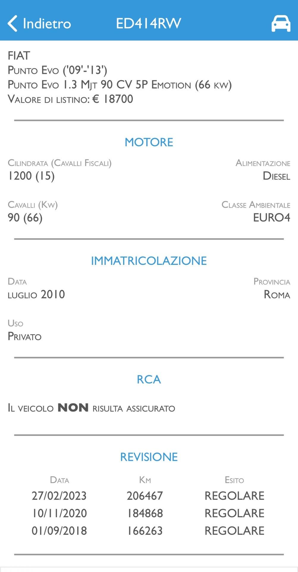 Fiat Punto Evo 1.3 Mjt 90 CV 5P. Dynamic - 2010