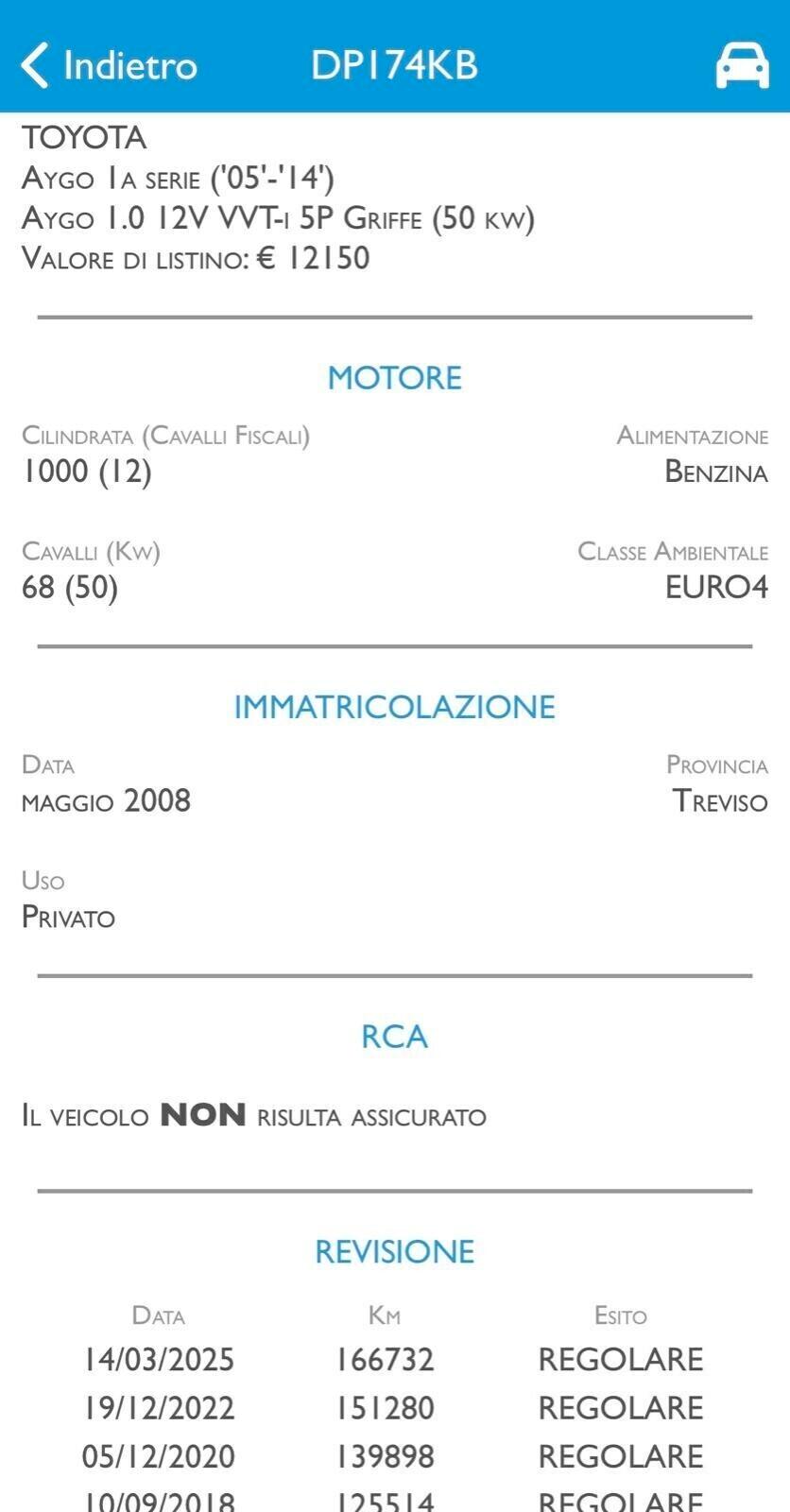 TOYOTA AYGO 1.0 BENZINA-AUTOMATICA-GARANZIA TCARS