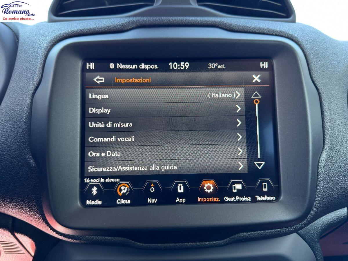 JEEP - Renegade - 1.6 Mjt 120CV Night Eagle#NAVIGATORE 8.4!