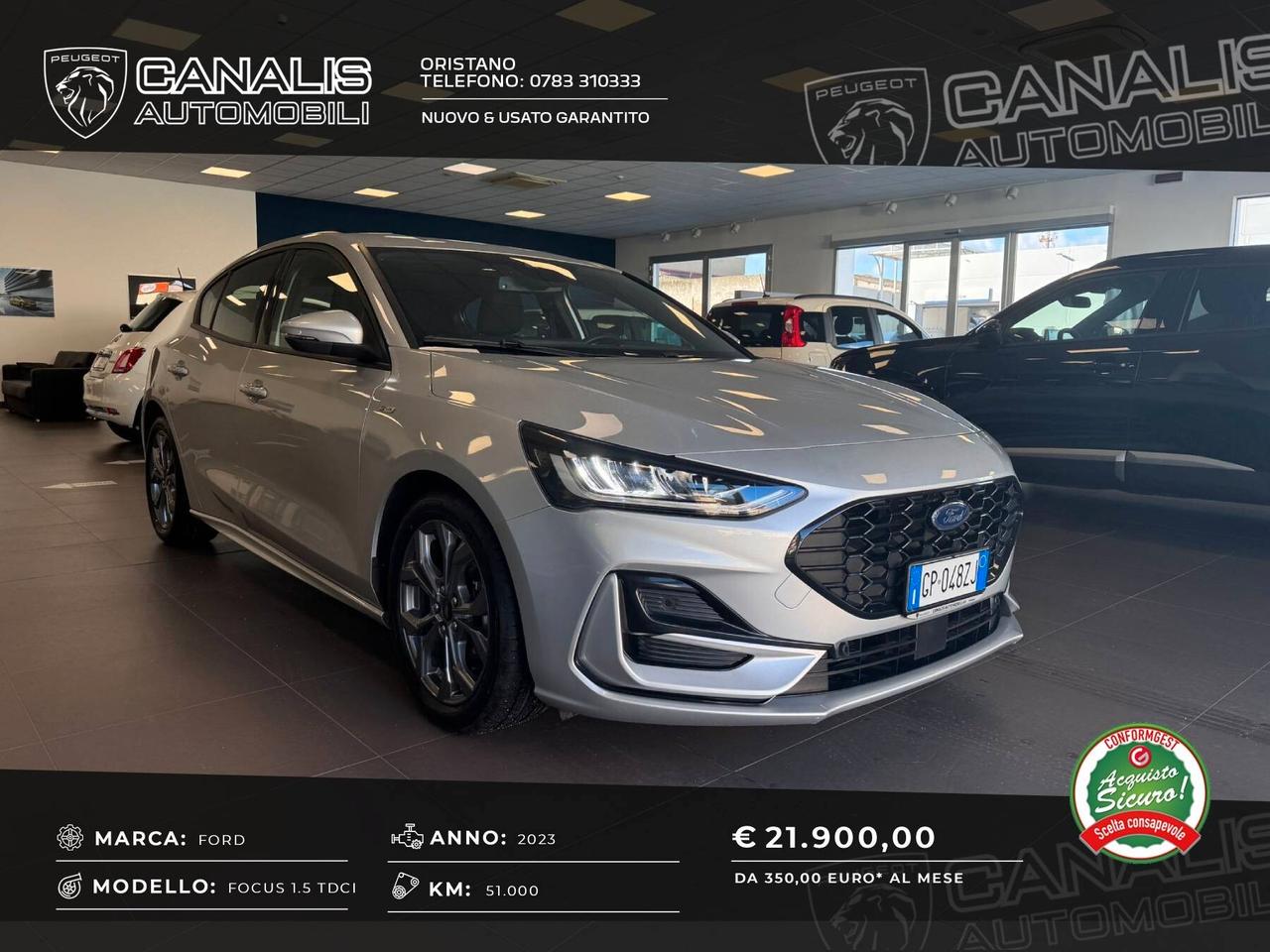 Ford Focus 1.5 TDCI 115CV ST-Line 2023