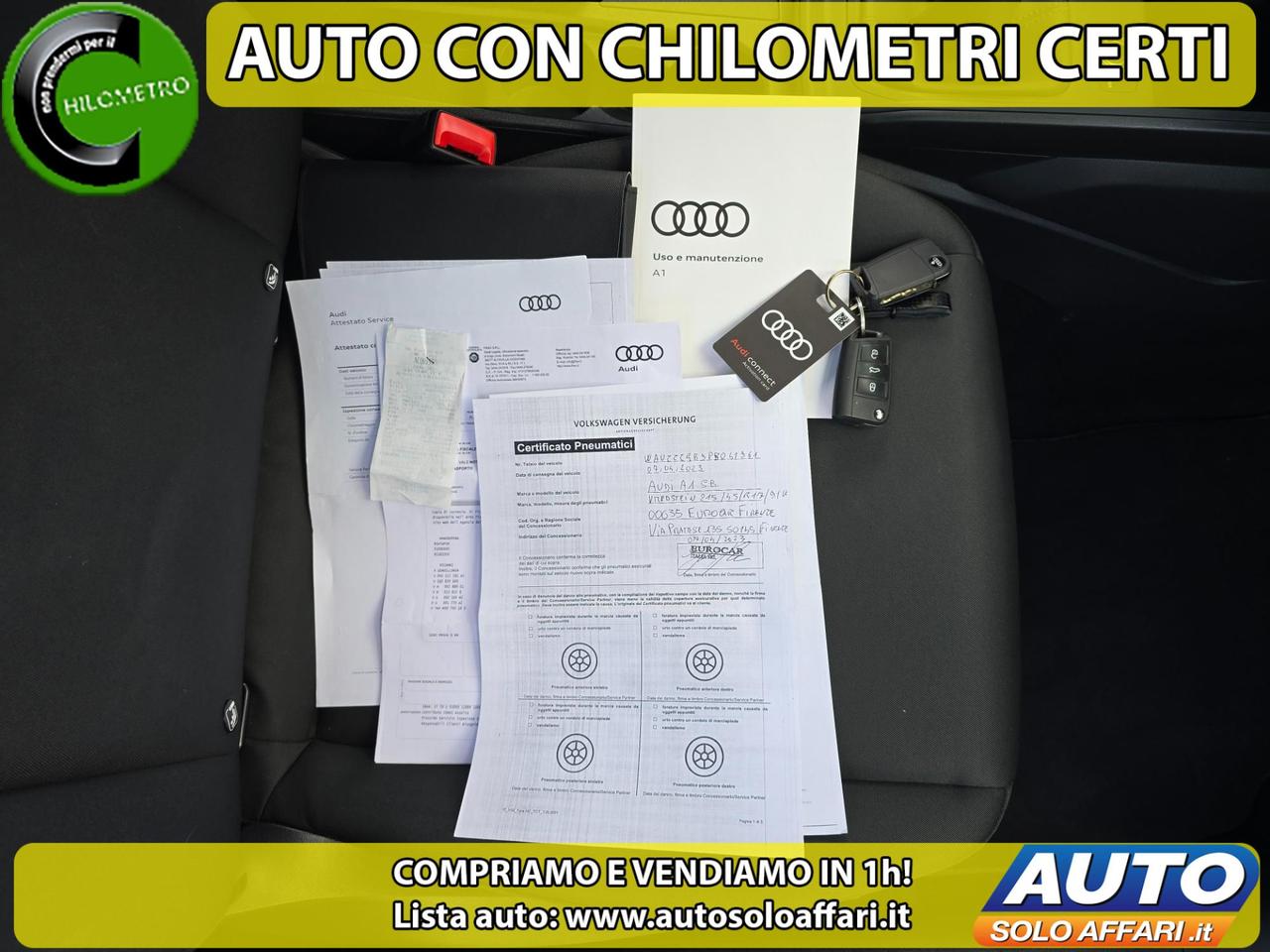 Audi A1 Sportback 30 1.0 TFSI 5P IDENTITY BLACK 110CV EURO6D 55.000KM FULL LED/CARPLAY/NEOPATENTATI