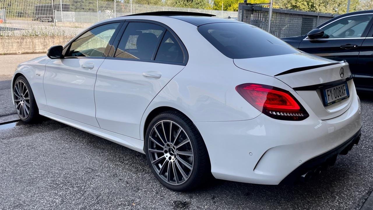 MERCEDES-BENZ CLASSE C43 4 MATIC 3.0 AMG TCT7 390CV - BOLLO E S.B PAGATI, FULL LED, TETTO, PELLE