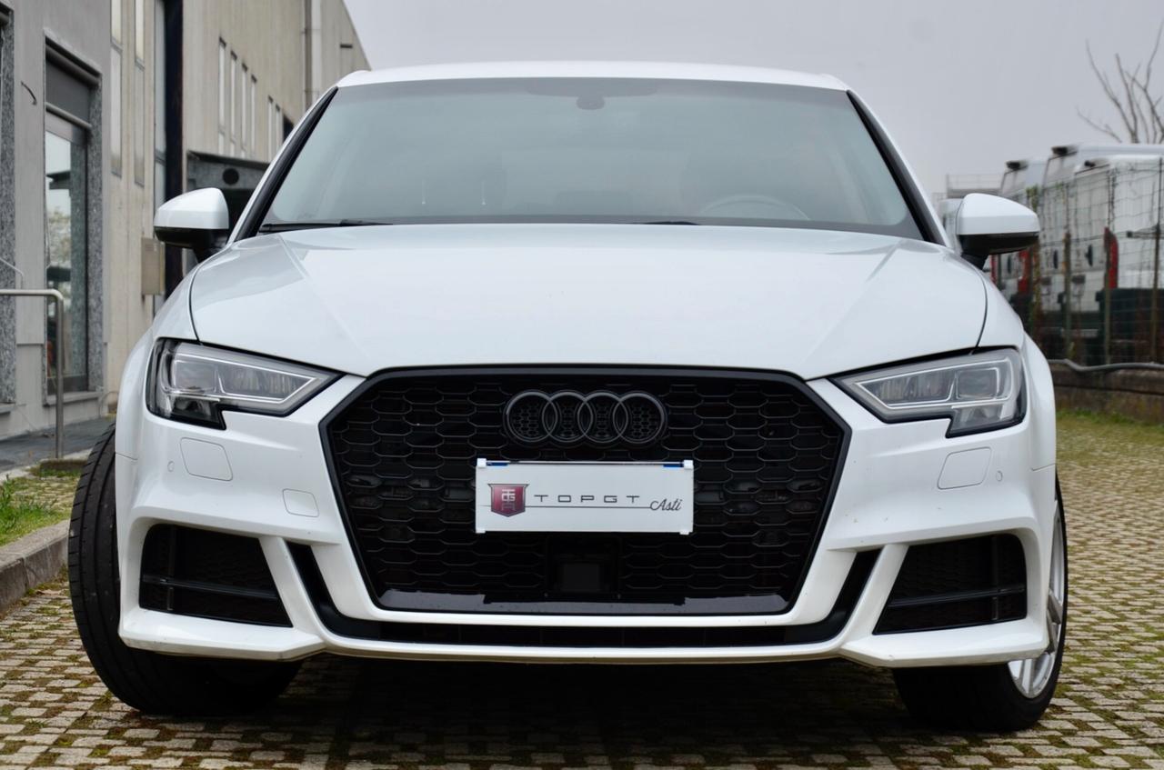 AUDI A3 SPORTBACK 35 2.0 TDI S-LINE EDITION 150cv S-TRONIC, UFF ITALIANA, EURO 6D, FULL LED, RETROCAMERA, PERMUTE