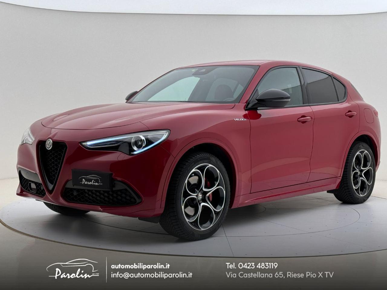 ALFA ROMEO Stelvio 2.0 Turbo 280 CV AT8 Q4 Veloce Harman-pelle Rossa