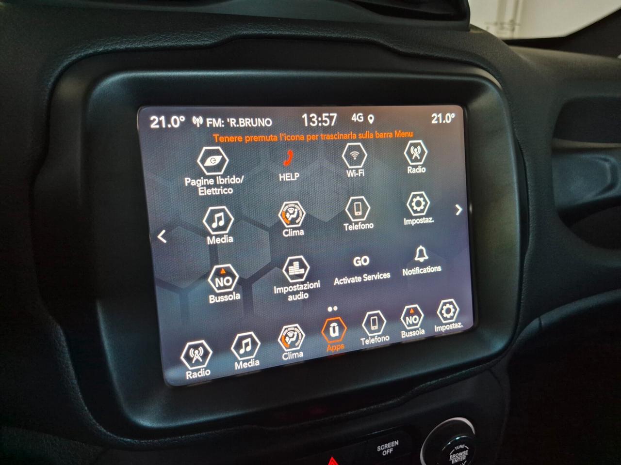 Jeep Renegade 1.3 PHEV 190CV LIMITED 4XE AUTOMATICA APPLE CAR PLAY & ANDROID AUTO ACC SENSORI ANTERIORI E POSTERIORI C.17