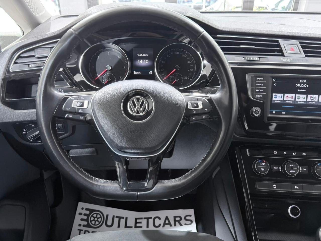 VW TOURAN 1.6TDI 115cv 7POSTI 1PROPRIETARIO