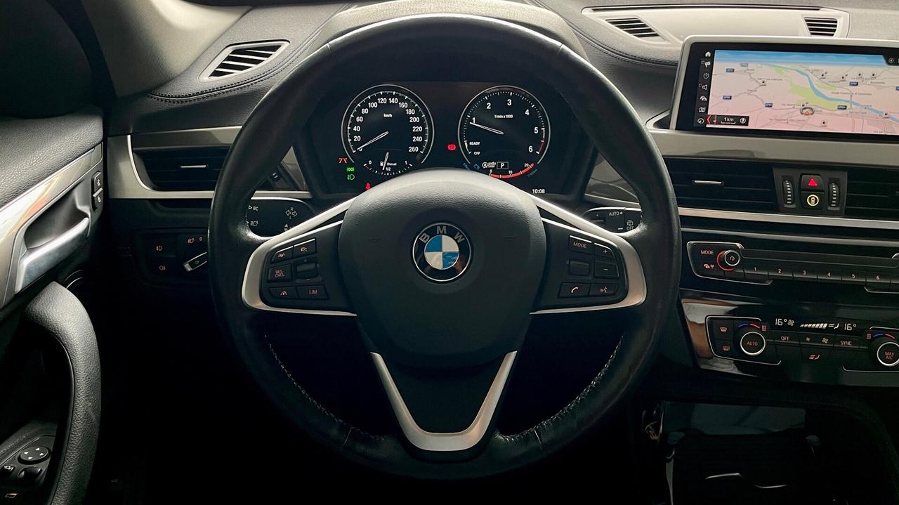 BMW X1 X-DRIVE 18D 2.0 BUSINESS ADVANTAGE 150 CV - FULL LED, CARPLAY, PELLE