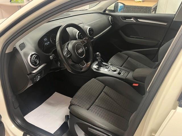 Audi A3 2.0 TDI 150 CV s tronic 2 wd sportback diesel S line esterno s tronic tetto panoramico apribile nero