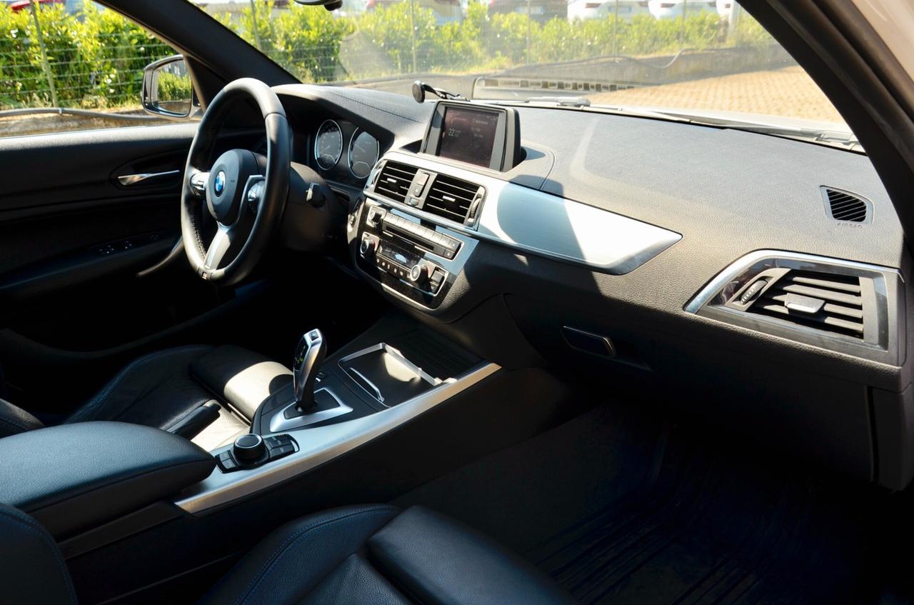 BMW 118d 2.0 MSPORT 150cv AUT, UNICOPROPRIETARIO, SERVICE BMW, UFF ITALIANA, BOLLO 5/27, EURO 6C, FULL LED, PELLE, PERMUTE