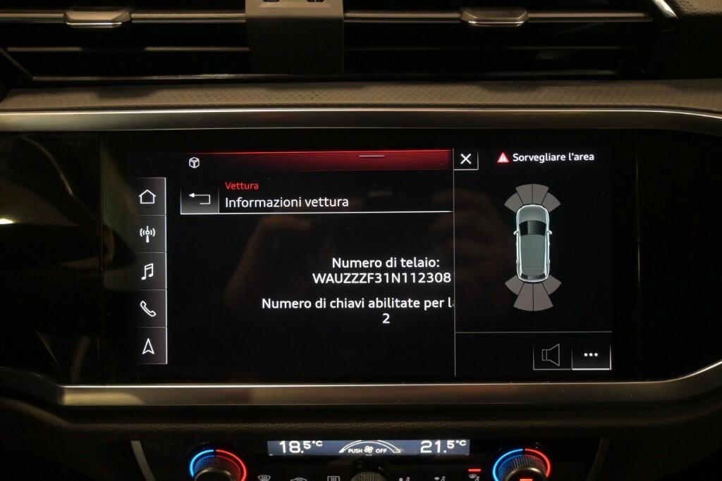 AUDI Q3 35 TDI 150CV S-TRONIC BUSINESS ( FARI LED - VIRTUAL COCKPIT - NAVI - MIRROR - PDC )