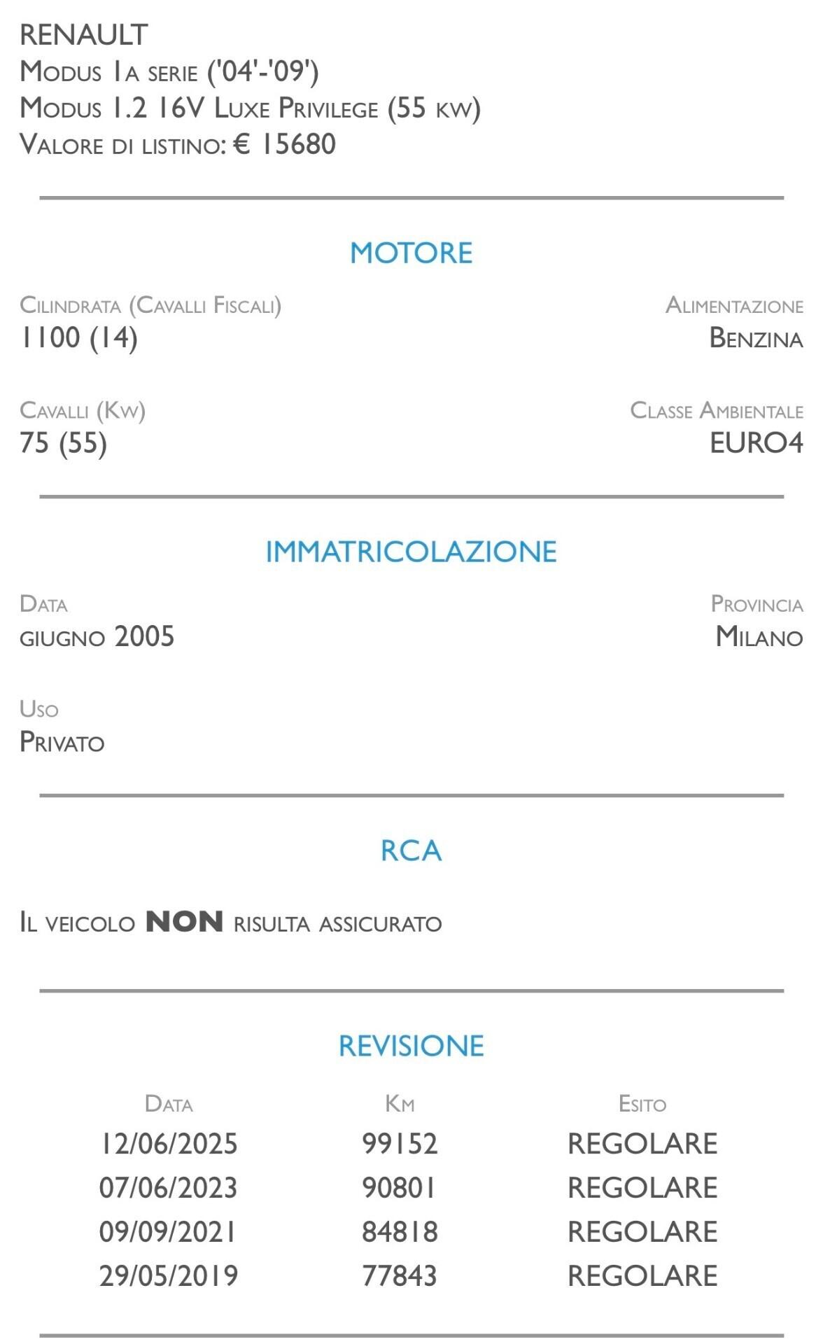 Renault Modus 1.2 16V Luxe Dynamique - UNICO PROPRIETARIO
