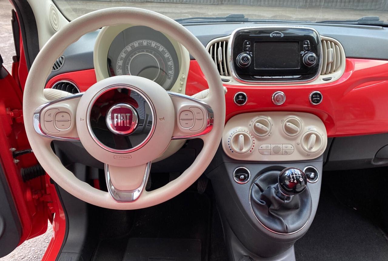 Fiat 500 1.2 GPL 69cv “Lounge” -ROSSO CORALLO