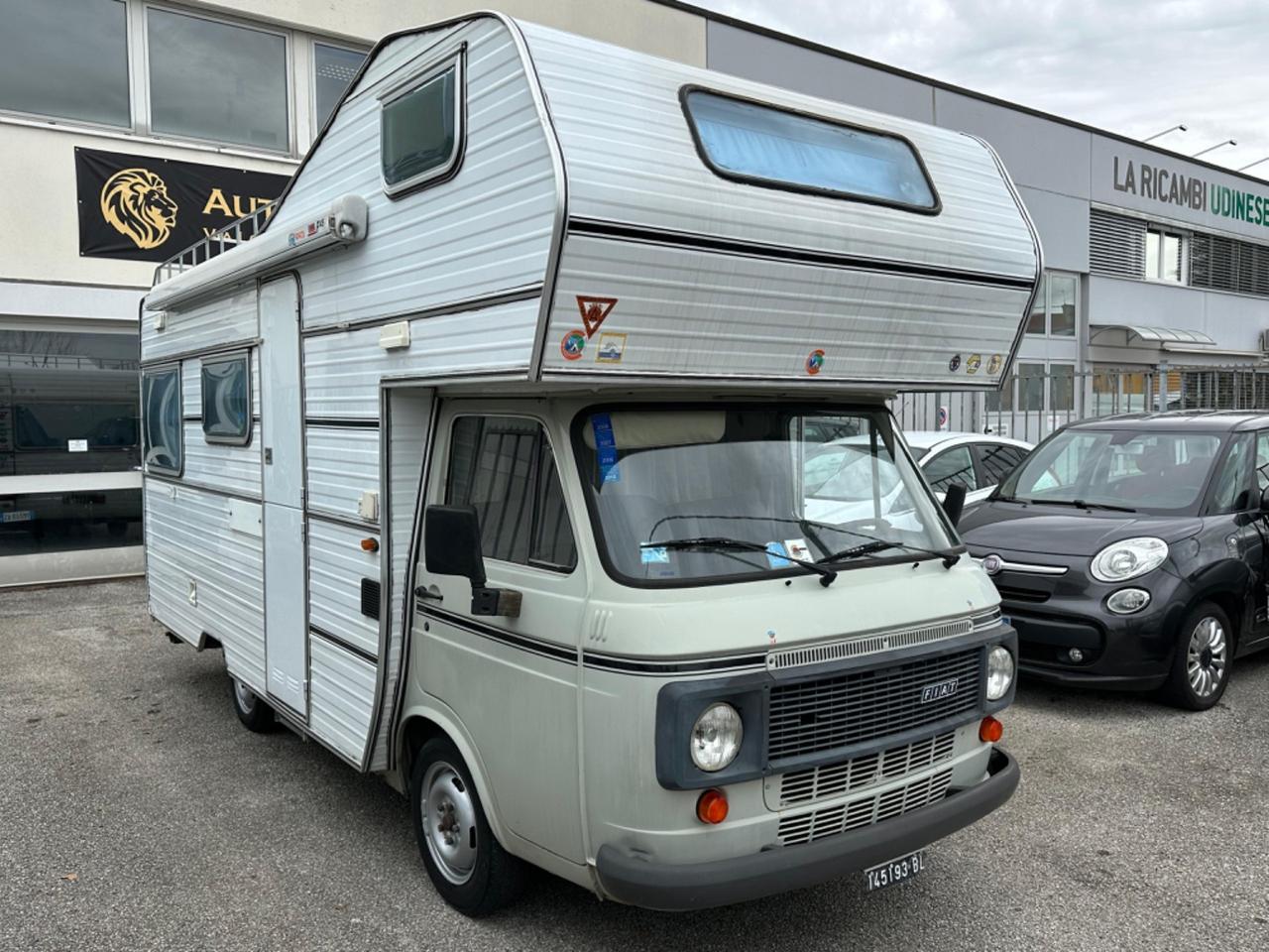 Fiat 238 camper MANSARDATO TARGA NERA 55000km OTTIME CONDIZIONI