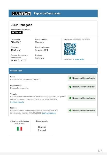 Jeep Renegade 1.4 T-Jet 120 CV GPL Longitude