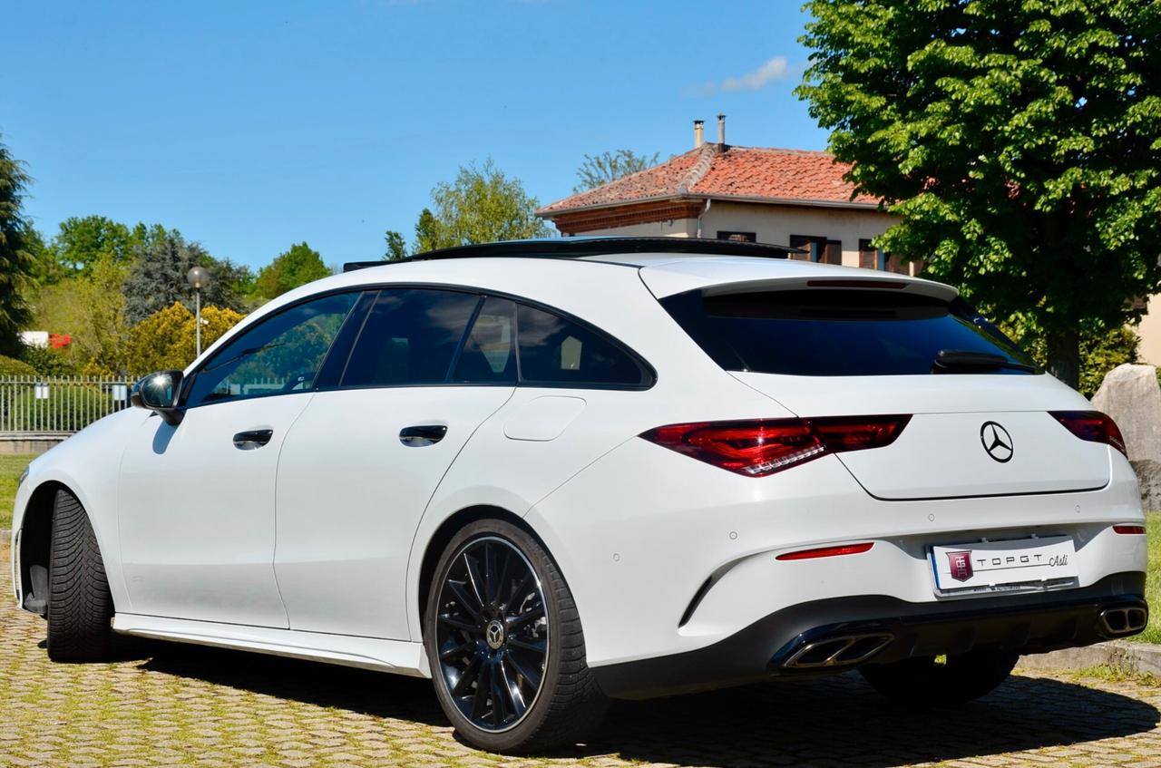 MERCEDES-BENZ CLA 200d SHOOTING BRAKE NIGHT EDITION AMG LINE 150cv AUTO, GARANZIA UFF MERCEDES, UNICOPROP, SERVICE MERCEDES, TETTO, 19", PERMUTE