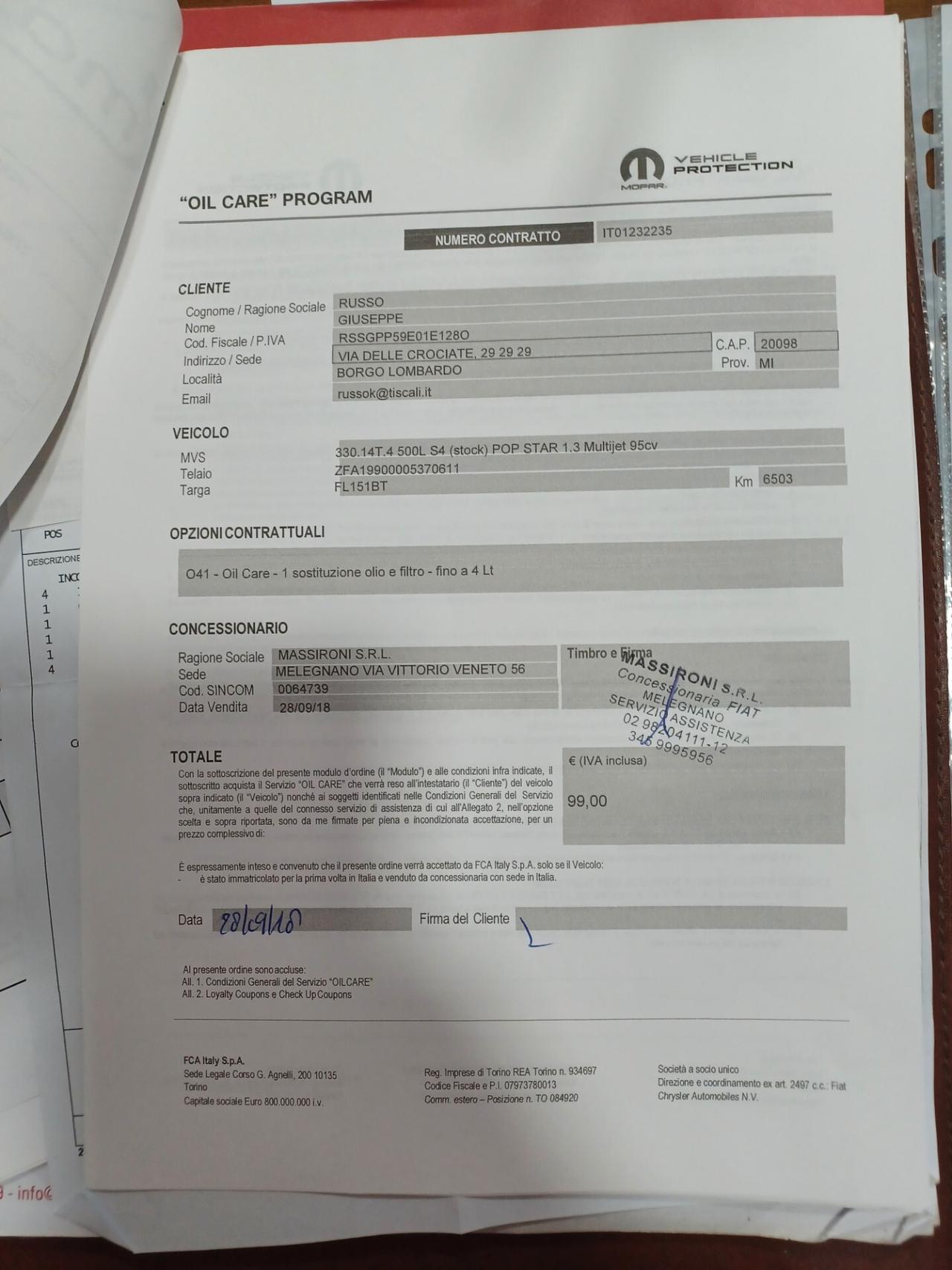 Fiat 500L 1.3 Multijet 95 CV SOLO 59000 KM