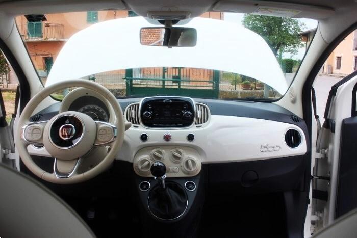 Fiat 500 1.2 Lounge 34000 KM PARI NUOVO 8 GOMME INVERNALI \ESTIVE TETTO PANOR. CLIMA RADIO CERCHI LEGA