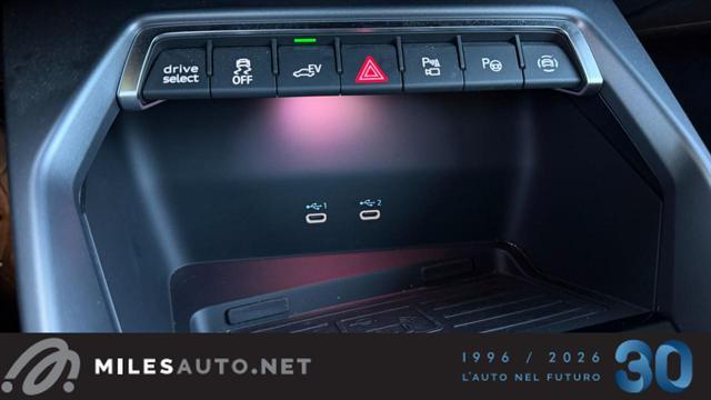 AUDI A3 40 TFSIe plug-in 140 km autonomia SONOS ACC