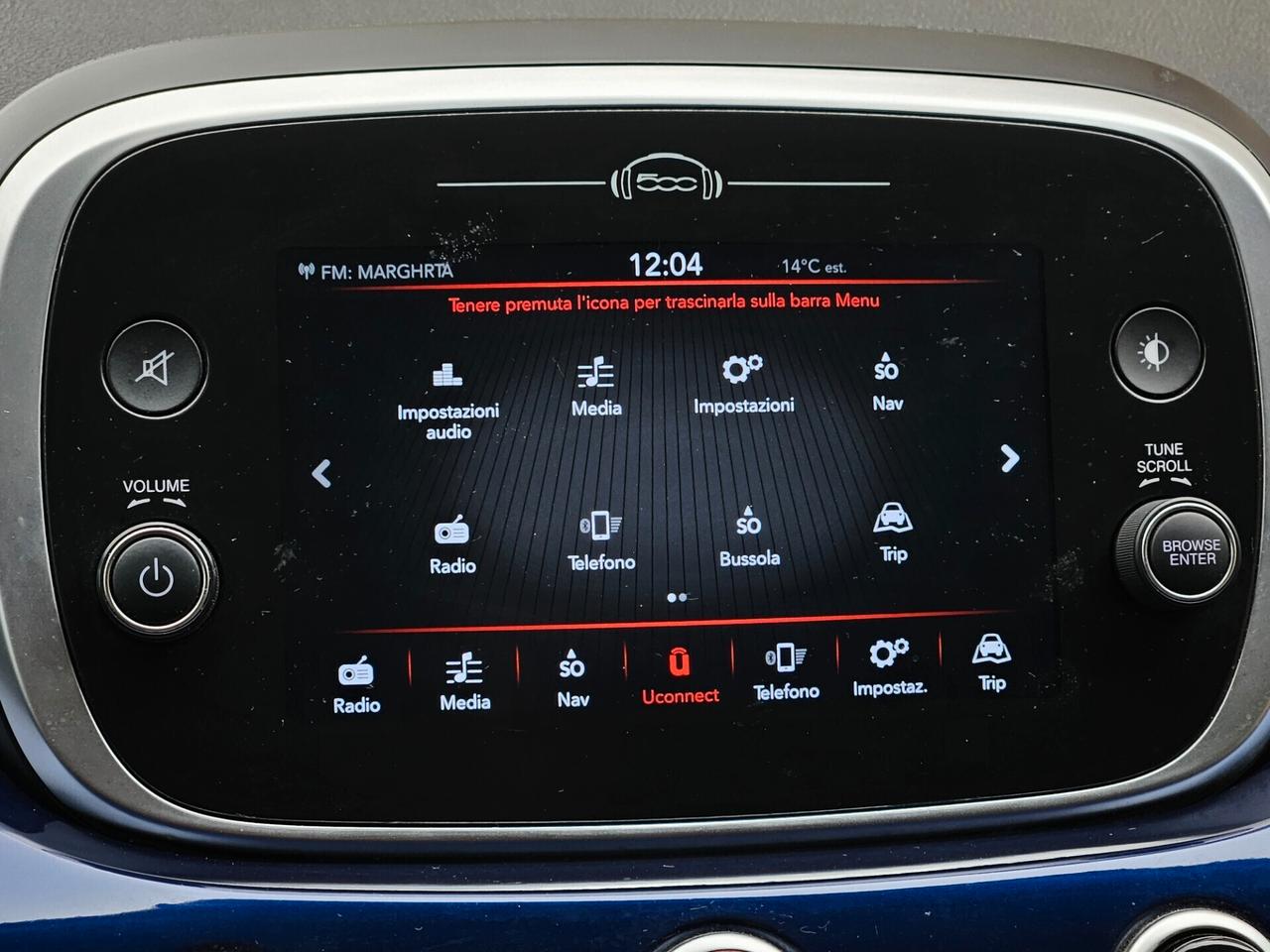 FIAT 500X 1300 MJT 95 CV NAVIGATORE KM CERTIFICATI