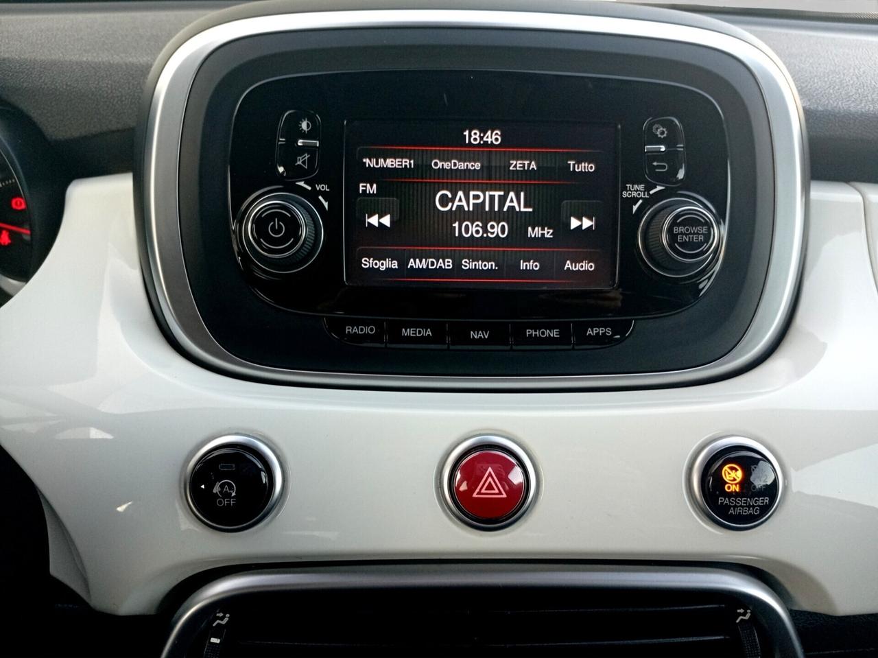 Fiat 500X 1.6 Mjt 120 CV Lounge Xenon Cruise control Keyless