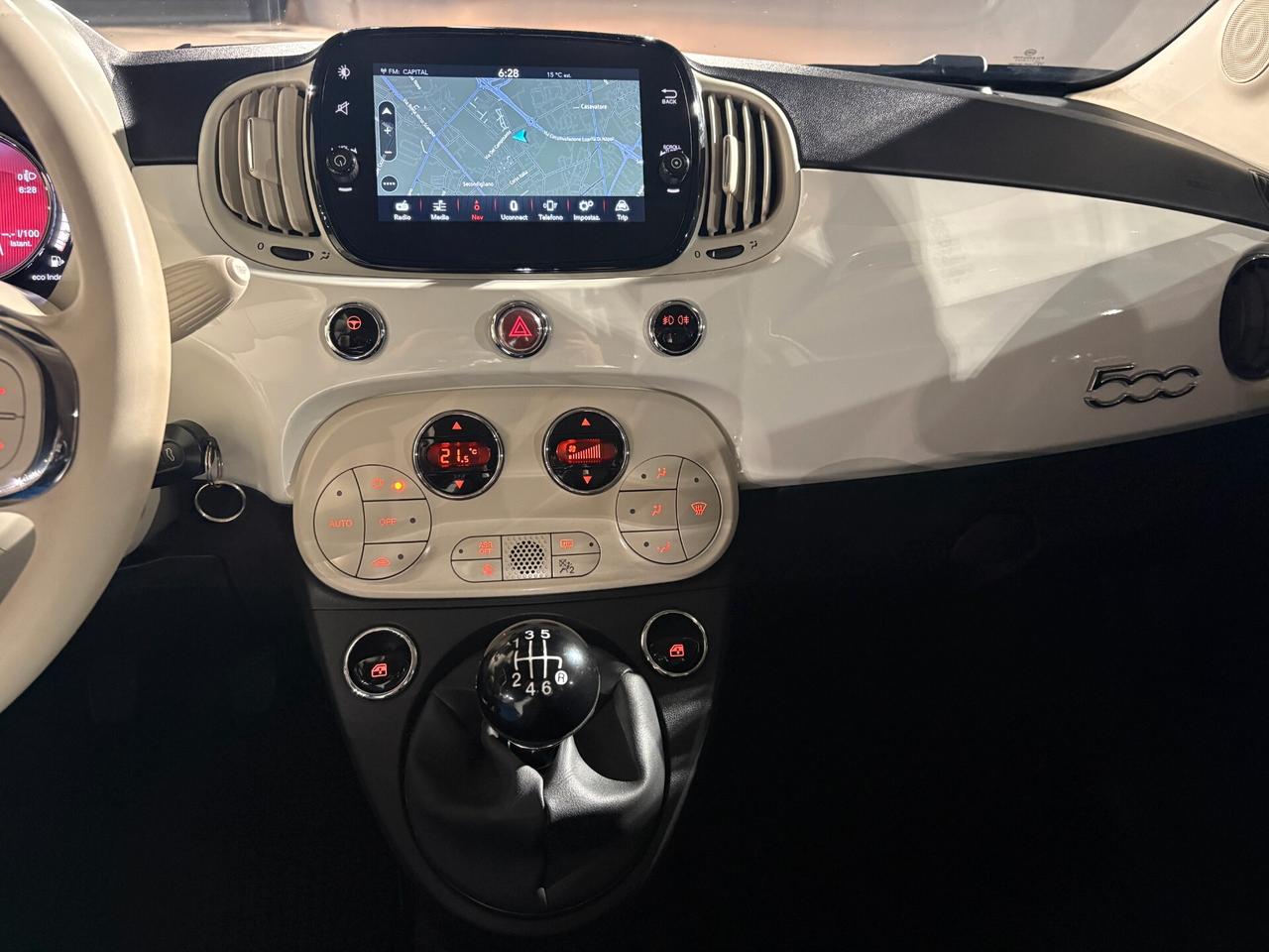 Fiat 500 1.0 Hybrid Pack Premium Portofino Bicolor KM CERTIFICATI