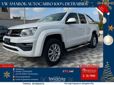 Volkswagen Amarok DC Comfortline 3.0 TDI 204CV V6 4motion Autocarro 100% detraibile